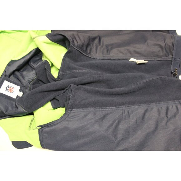 Seattle Seahawks NFL colorblock hooded softshell fleece full zip front jacket XL - Picture 7 of 14